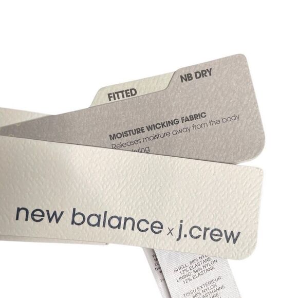 New Balance x J.Crew Womens 0683 Highneck Sports Bra S Navy Blue Preppy Pilates - Picture 3 of 7